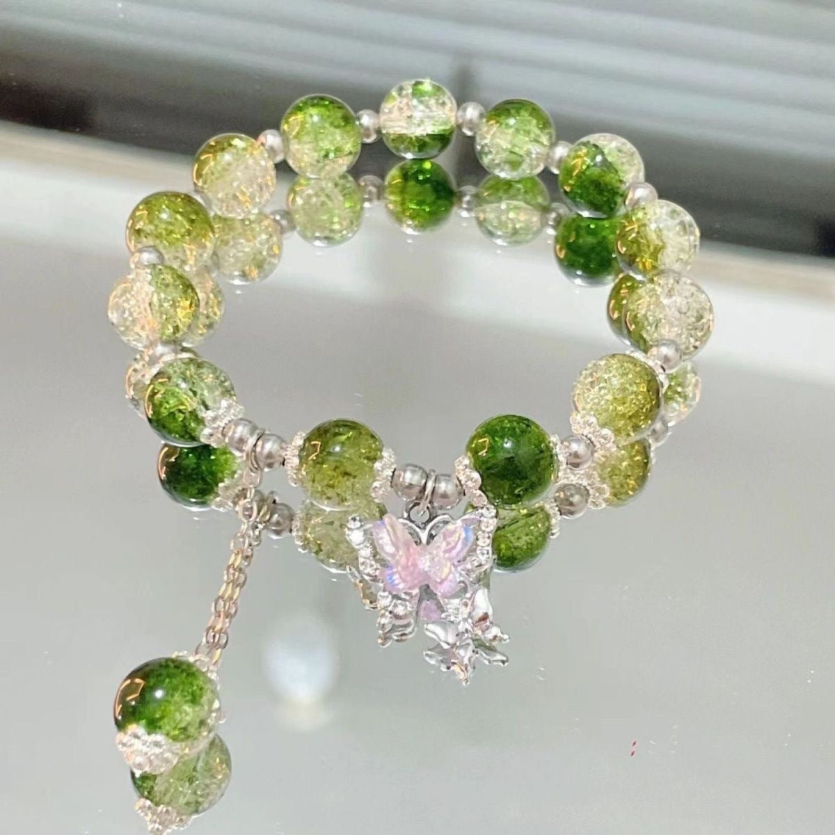 Night Market, Temple Fair And Exhibition Stalls Featuring Beaded Bracelets And Glass Jewelry
