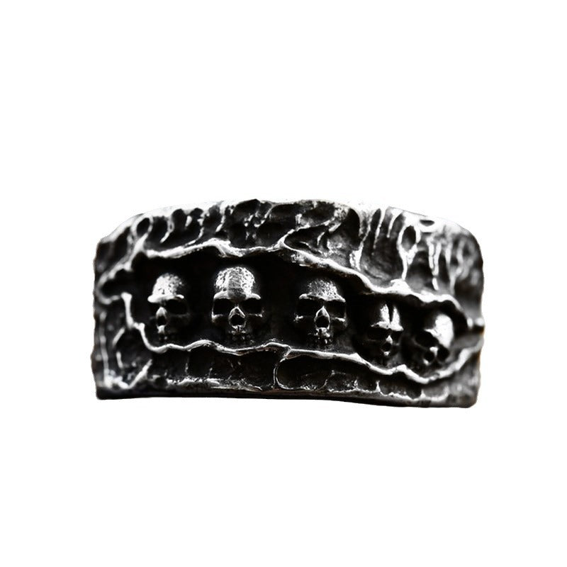 Men's Versatile Retro Style Stainless Steel Men's Ring