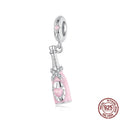 Champagne S925 Sterling Silver Pendant Parts Diy Beads