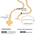 Titanium Steel Cross Pendant For Womens Sweater Chain