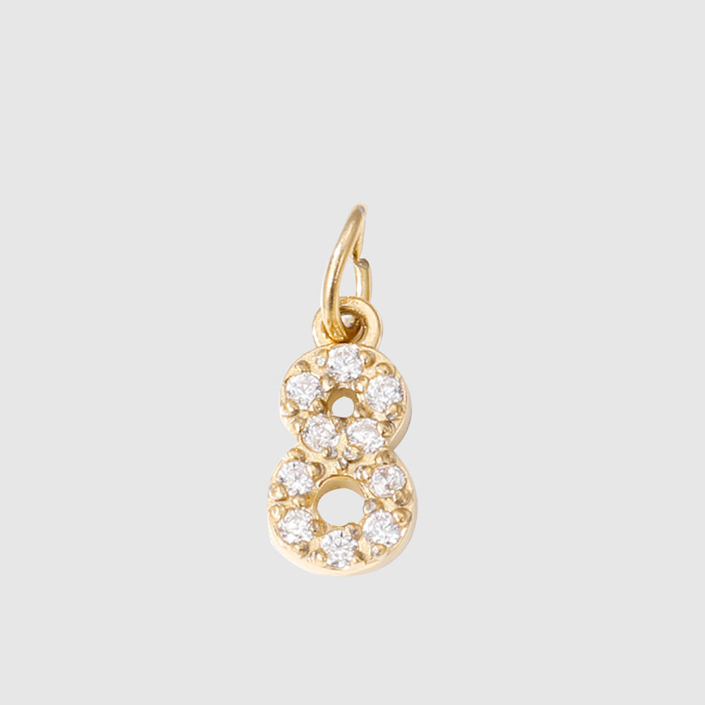 Diamond-encrusted Stainless Steel Jewelry Accessories Pendant