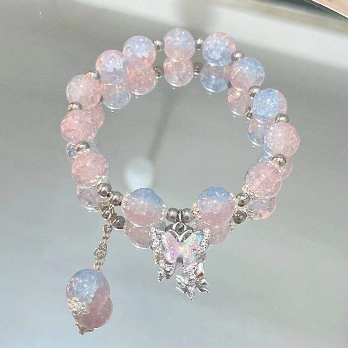 Night Market, Temple Fair And Exhibition Stalls Featuring Beaded Bracelets And Glass Jewelry