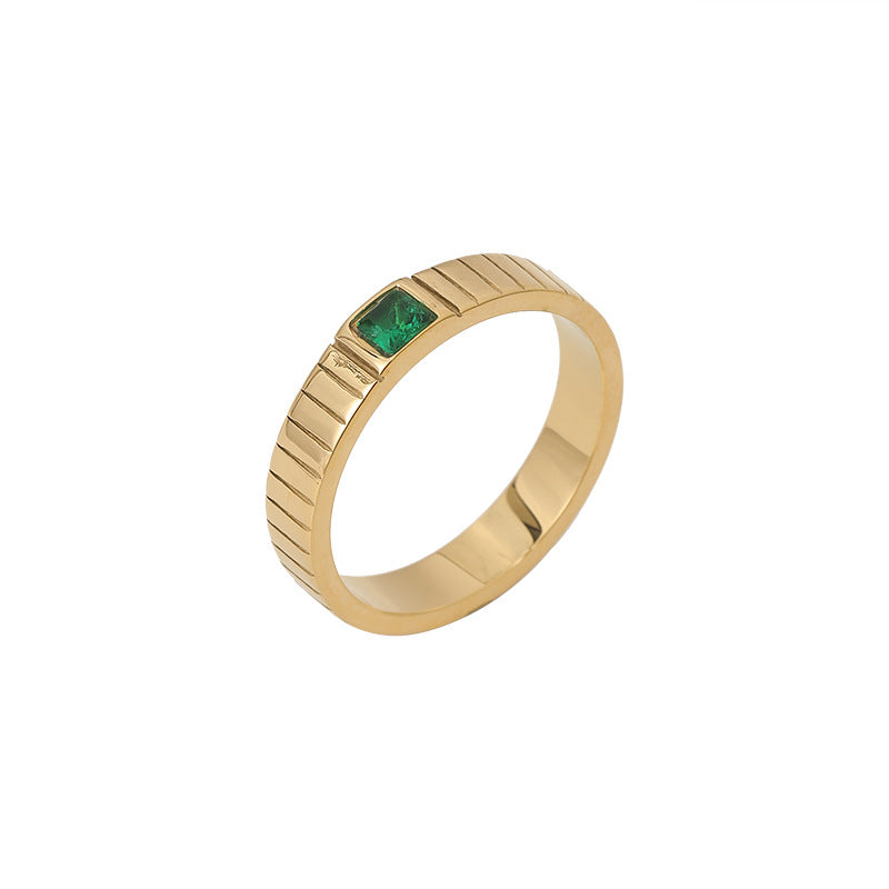 Retro Niche Versatile Unisex Titanium Steel Ring