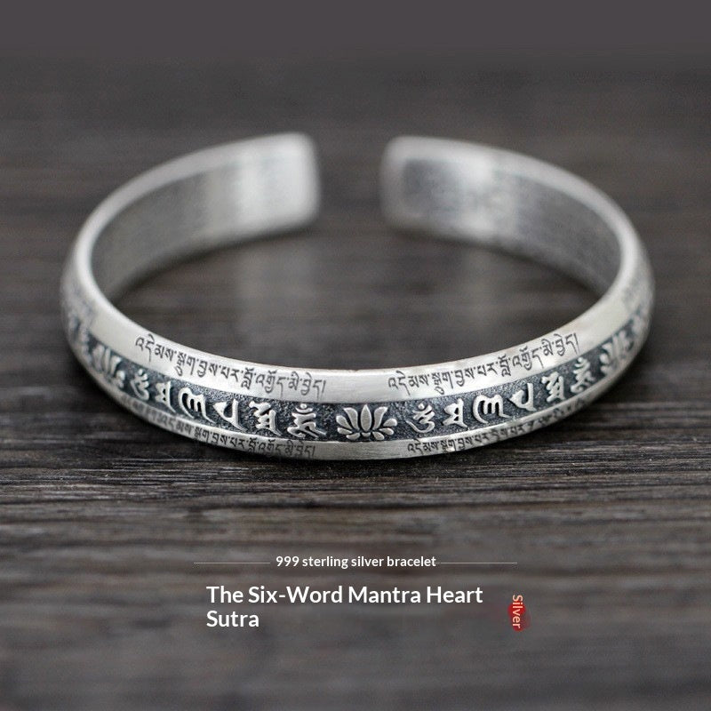 Black-core Pure Silver Bracelet With Thai Silver Plating