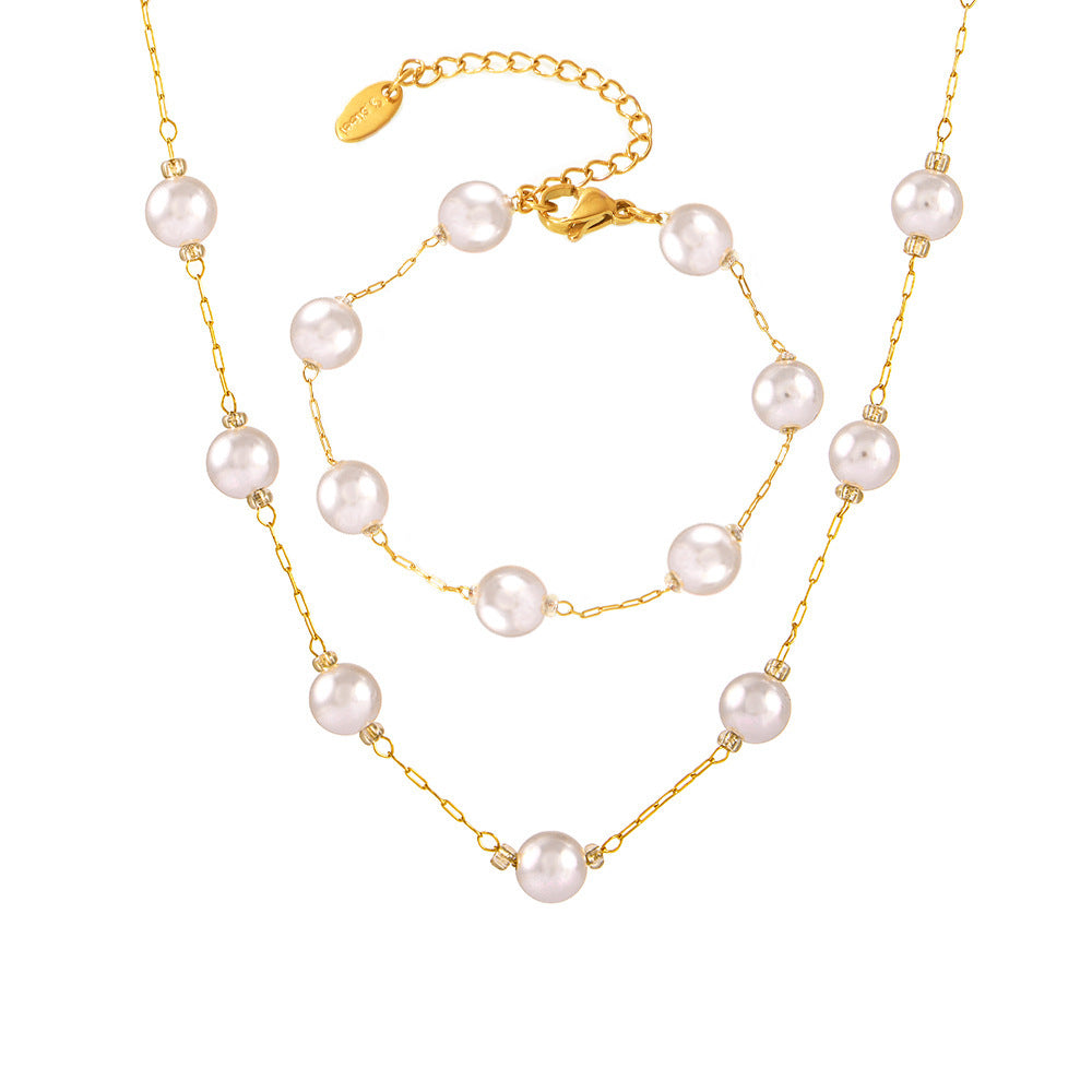 High-end Textured Round Clavicle Necklace