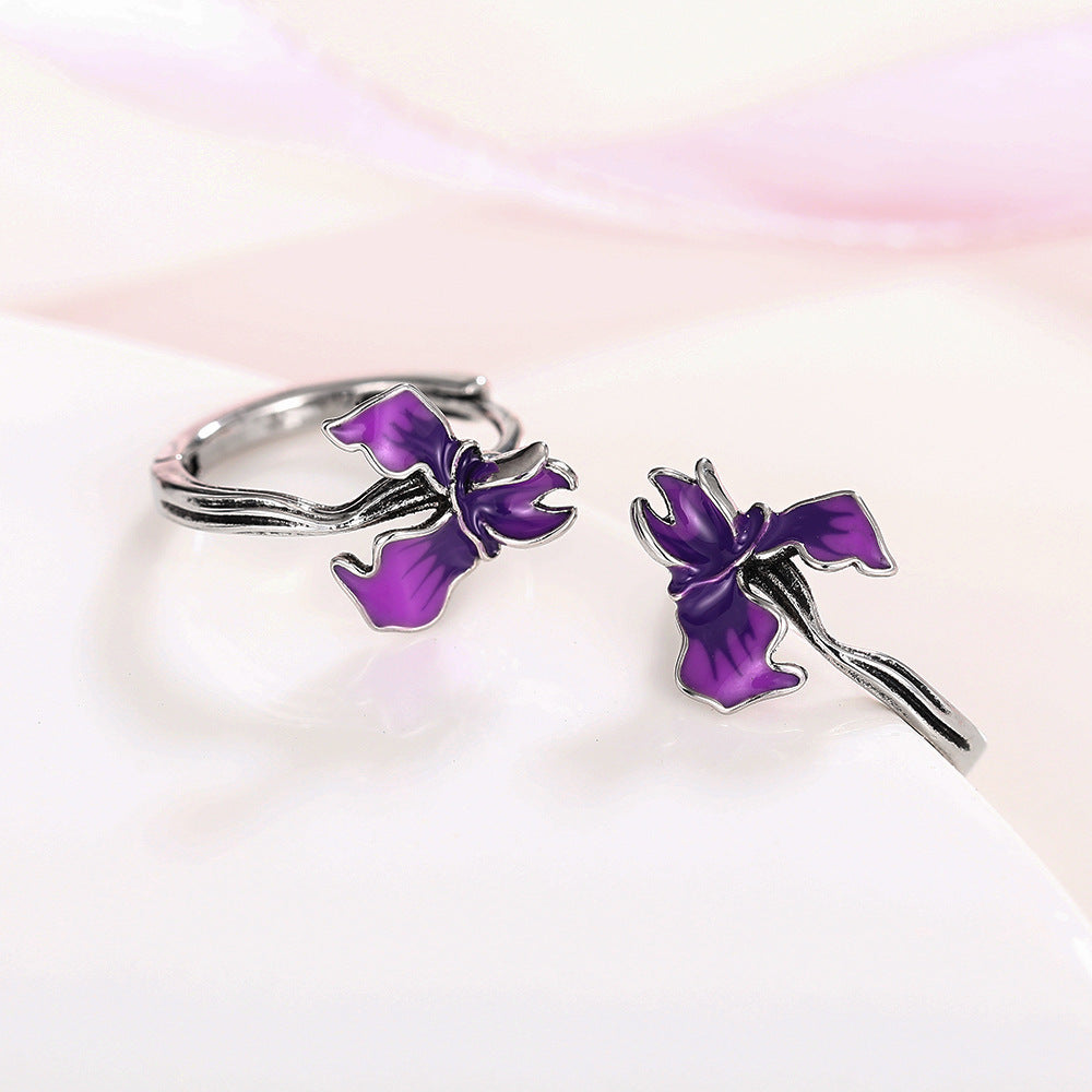 Metal-edged Morning Glory And Trumpet Vine Ornaments