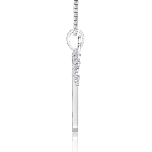 Angel Wings - A Fashionable And Trendy Necklace Pendant Set With Top-quality Moissanite S925 In Silver And Platinum-plated. It Can Be Tested With A Diamond Pen