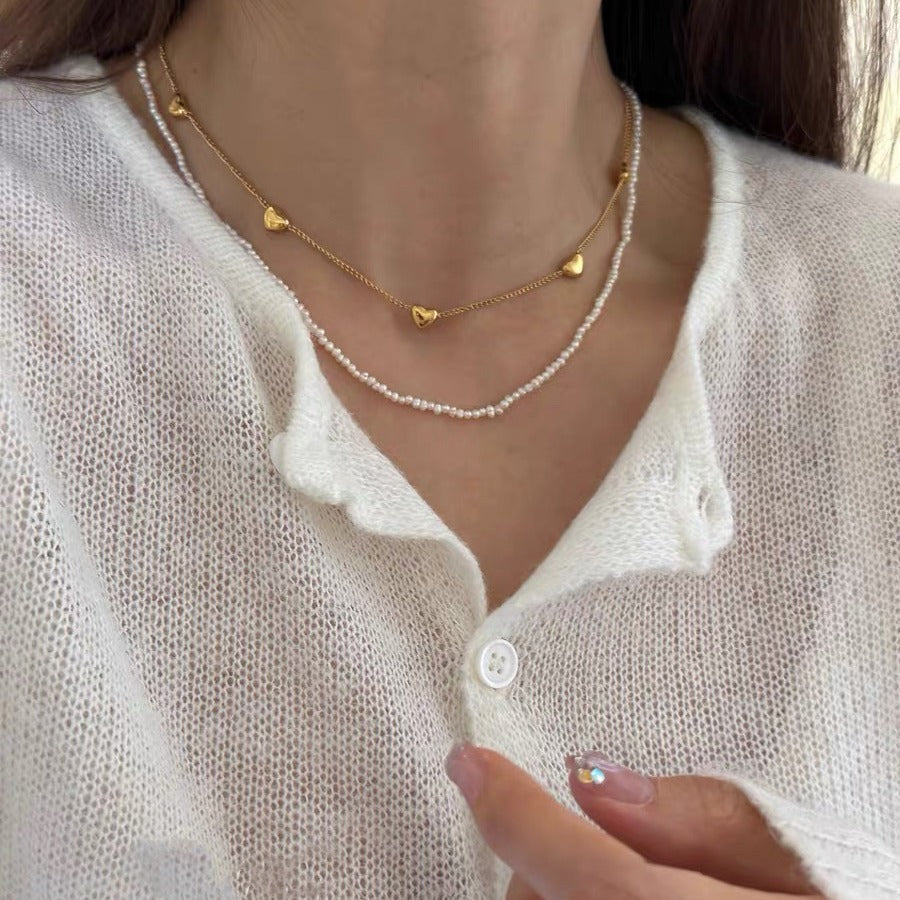 S925 Sterling Silver Heart Necklacea Fashionable Design