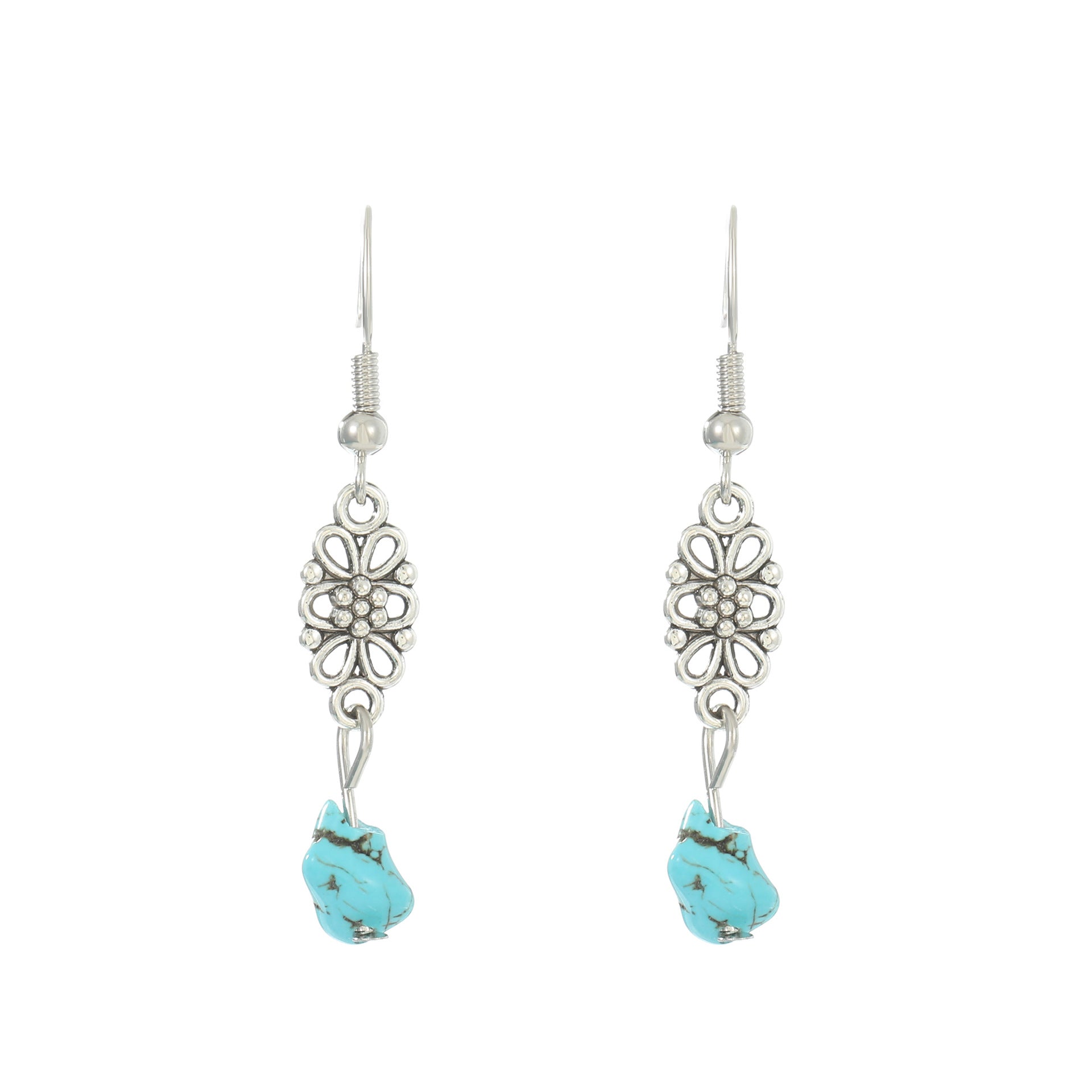 Turquoise Earrings Pendant Bohemian Womens Earrings