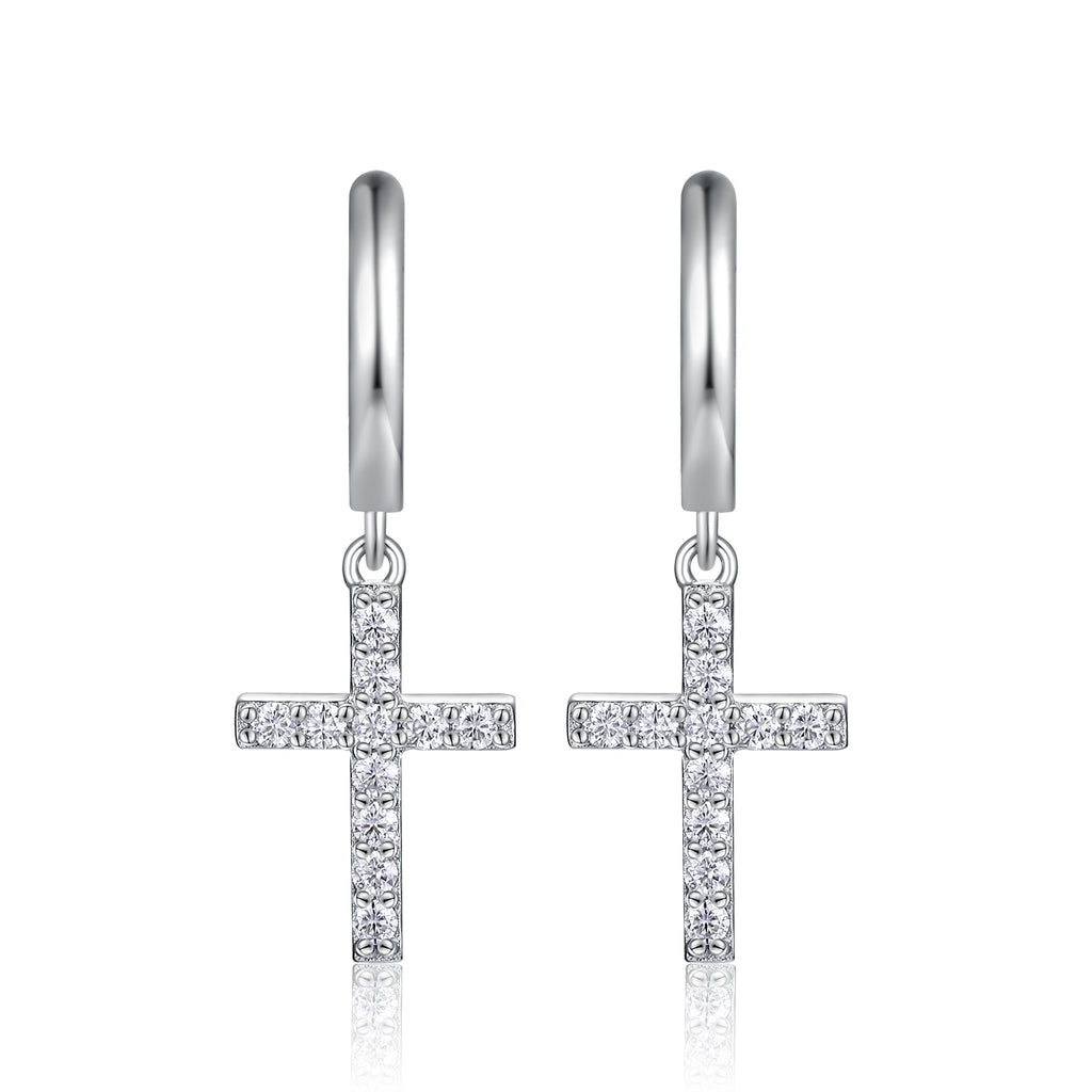 Top-quality Moissanite Luxury And Fashionable Light Luxury Jewelry Silver Stud Earrings S925 Silver Plated Platinum