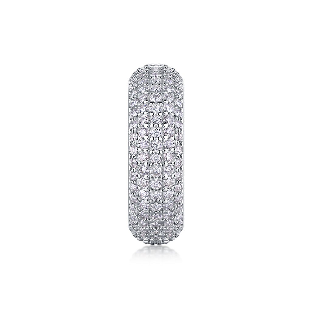 The Ring - Set With Top-quality Moissanite S925 Silver And Platinum-plated Diamond Wedding Ring Can Be Inspected With A Diamond Pen
