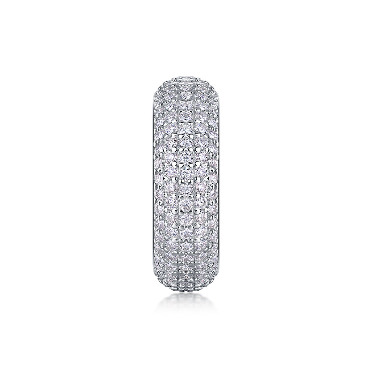 The Ring - Set With Top-quality Moissanite S925 Silver And Platinum-plated Diamond Wedding Ring Can Be Inspected With A Diamond Pen
