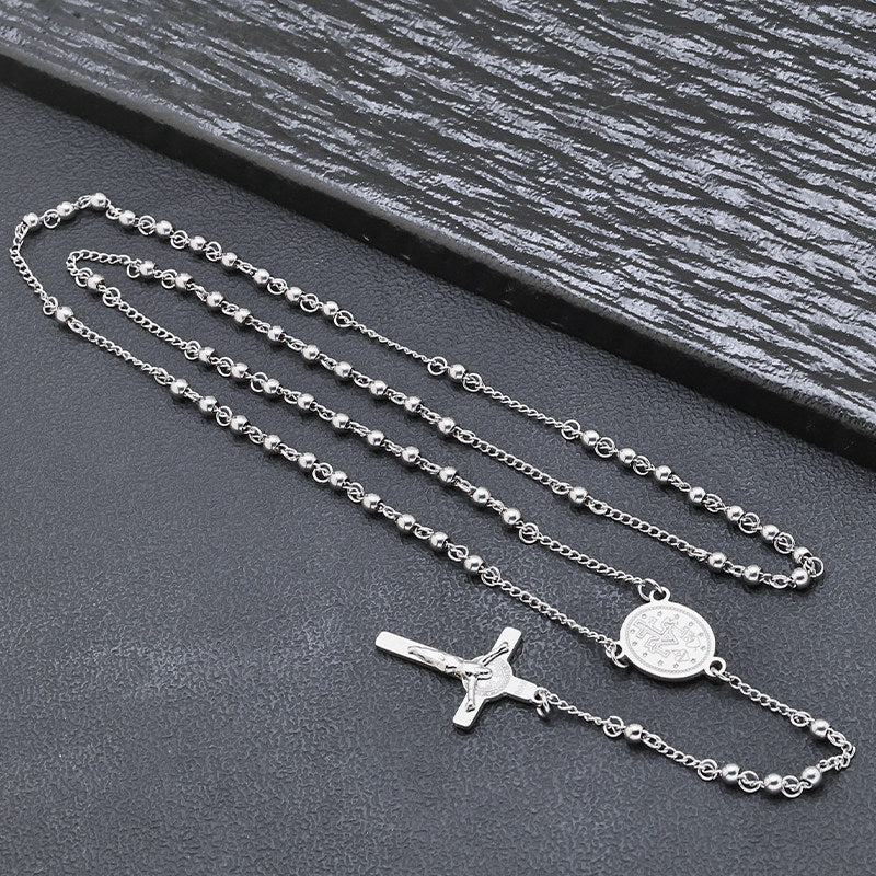 Cross Necklace Vintage And Personalized Collarbone Chain Sweater Chain Made Of Titanium Steel That Wont Fade