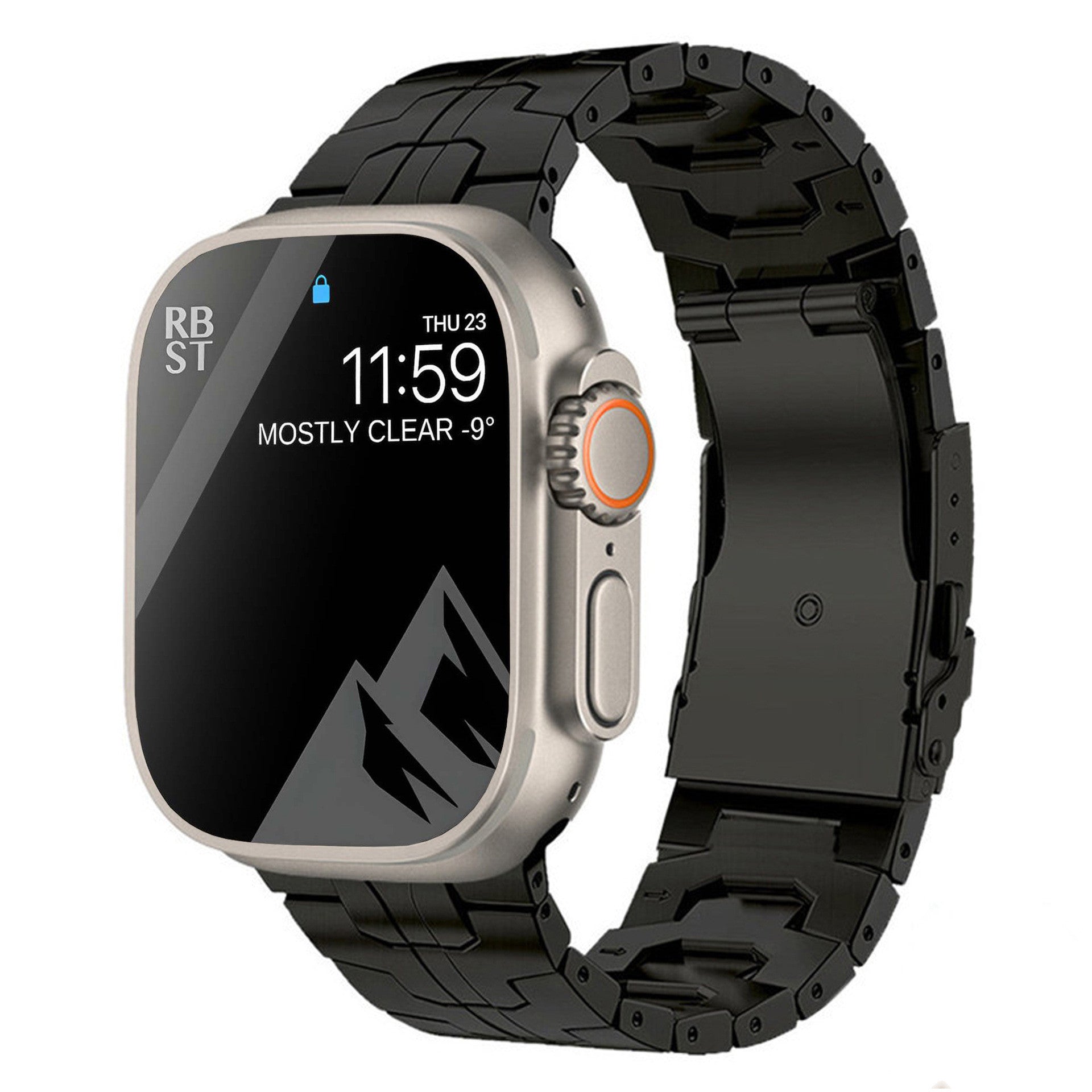 Suitable For Titanium Alloy Watch Strap Iron Man Safety Catch Titanium Band Metal Strap