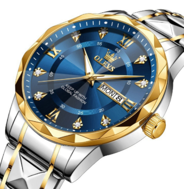 OLEVS Brand New Men's Luminous Waterproof Business Quartz Watch