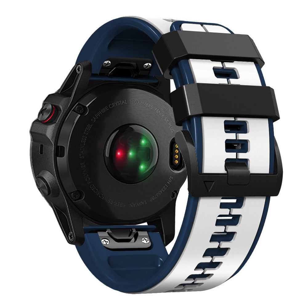 Double Color Silicone Pin Buckle Silicone Strap