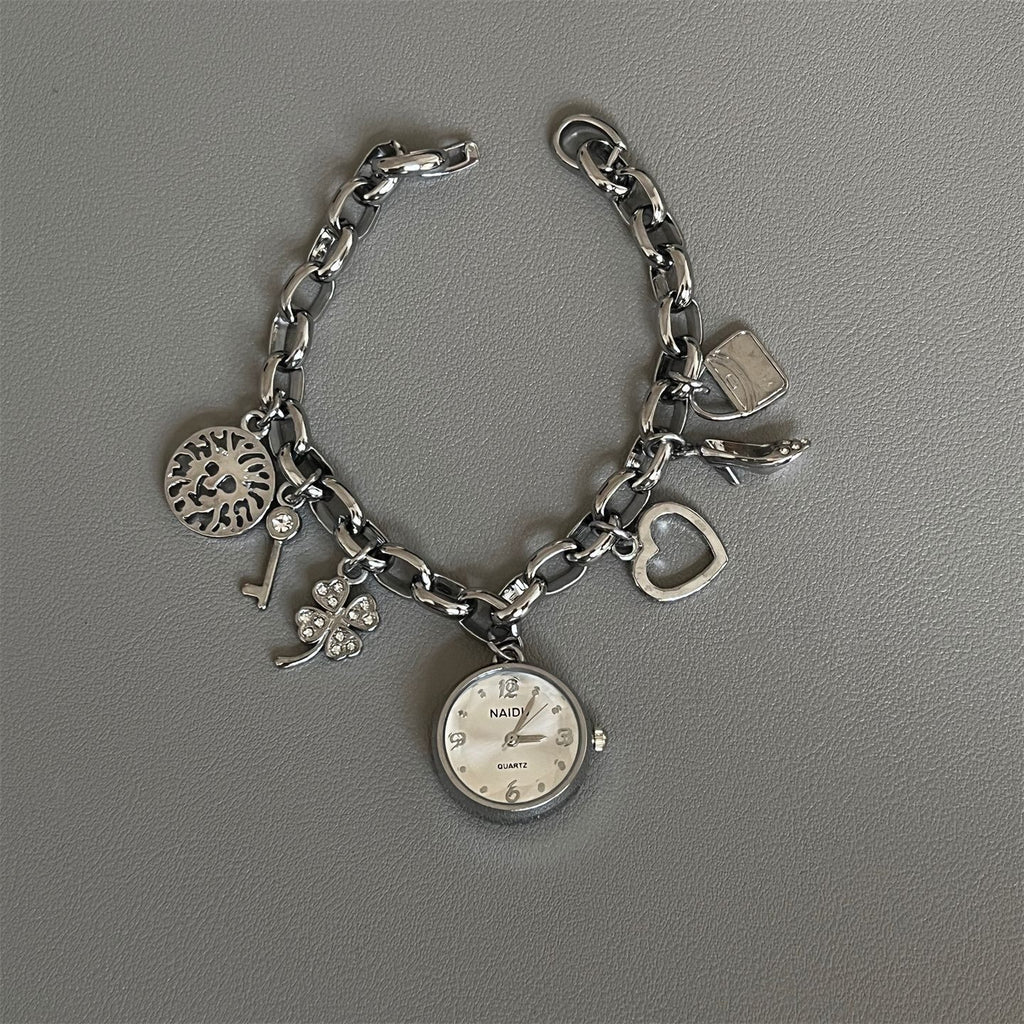 Fashion Korean Style Diamond Thin Love Watch Women's Simple