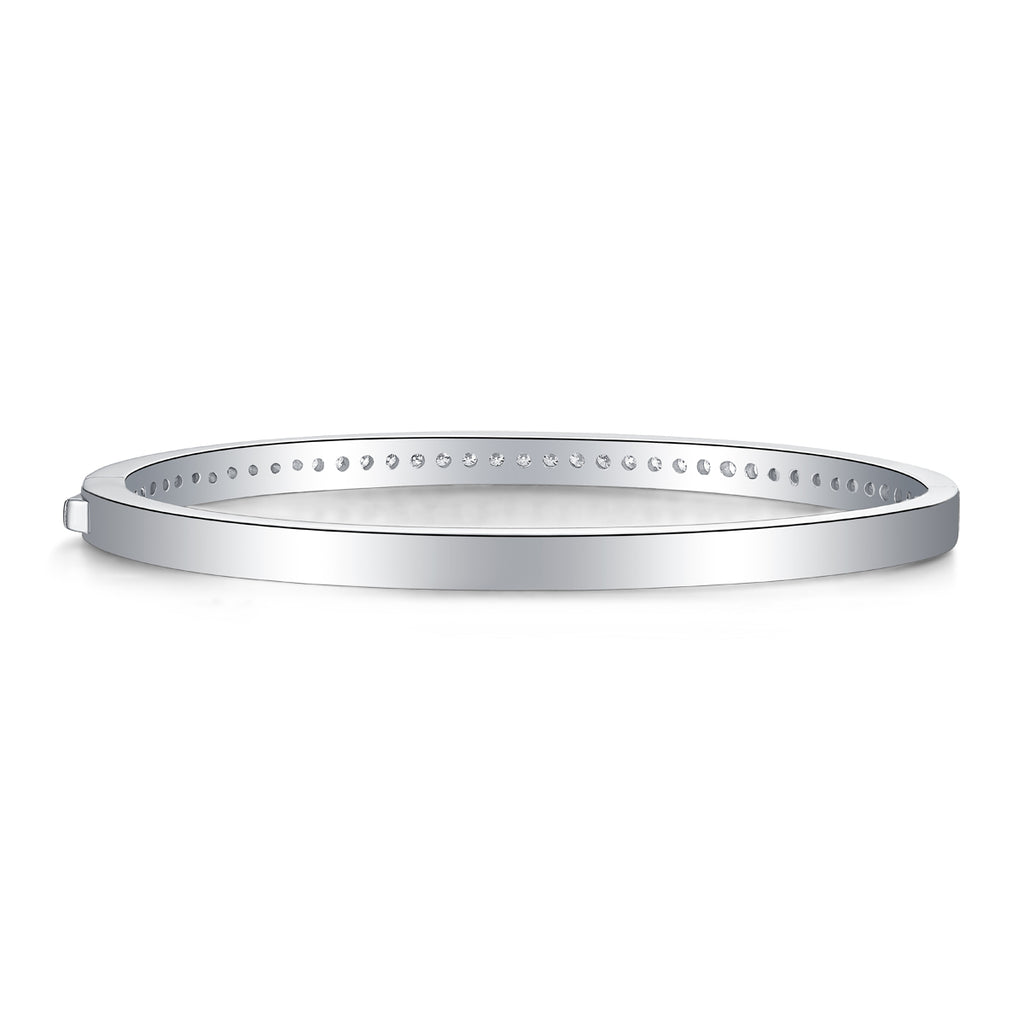 Token Of Love - A Luxurious And Fashionable Light Luxury Jewelry Silver Bracelet And Bracelet Set With Top-quality Moissanite, S925 Silver-plated Platinum