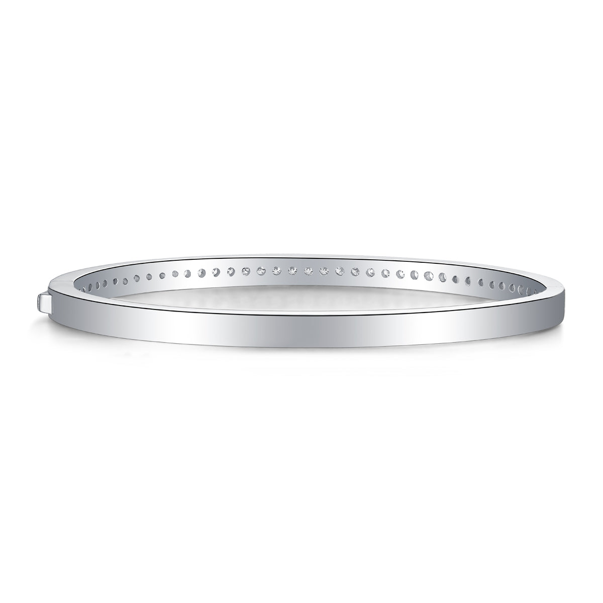 Token Of Love - A Luxurious And Fashionable Light Luxury Jewelry Silver Bracelet And Bracelet Set With Top-quality Moissanite, S925 Silver-plated Platinum