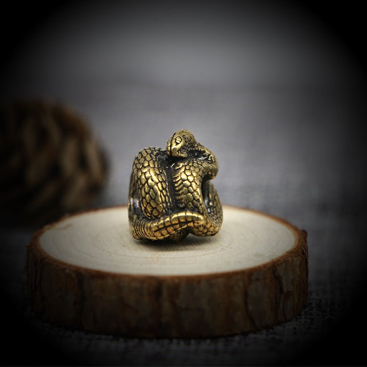 Retro Handmade Brass Creative Snake Spacer Bracelet Accessories