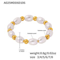 Womens Niche Design Ring With Imitation Pearl And Bead Accents