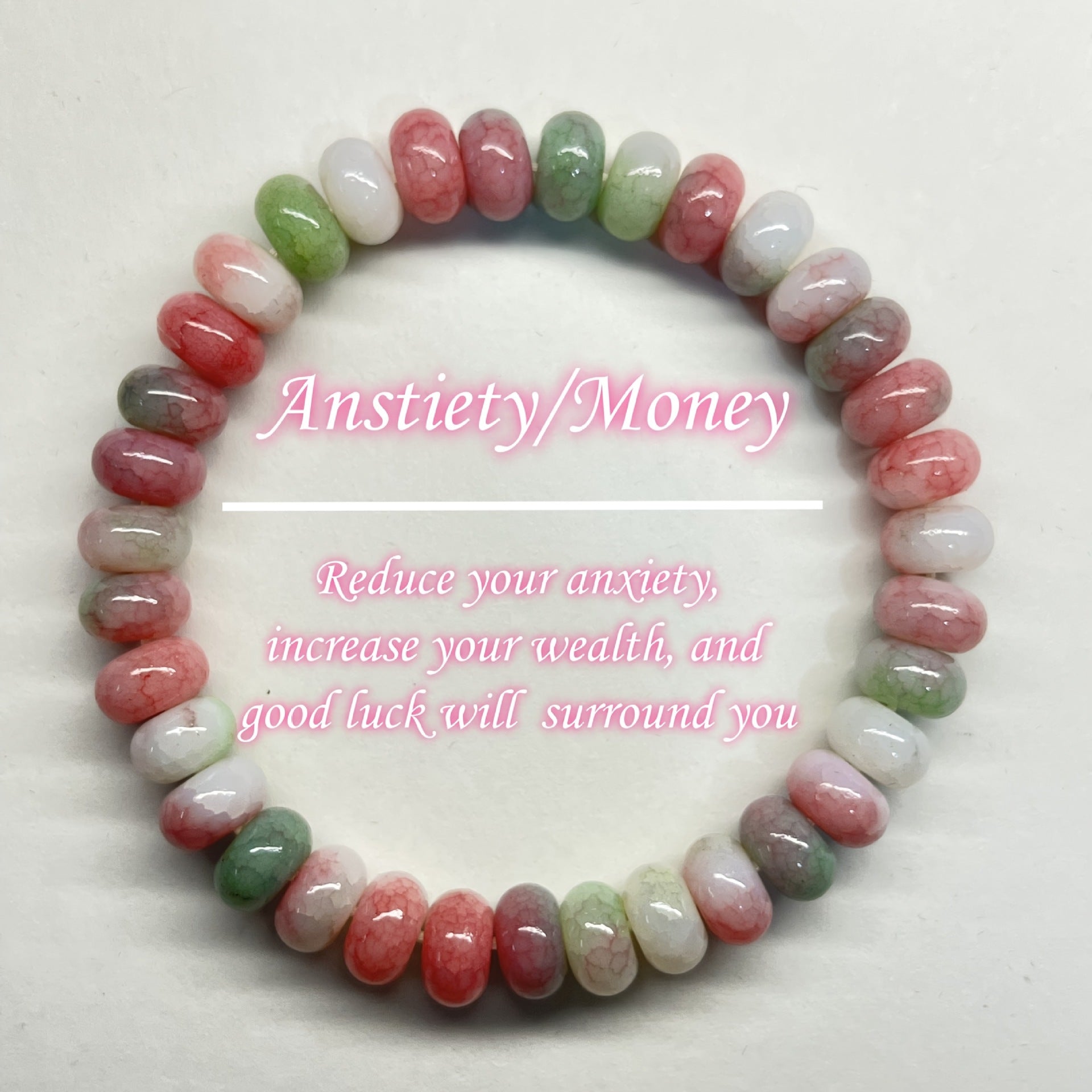 Handmade Green Agate Bead Bracelet