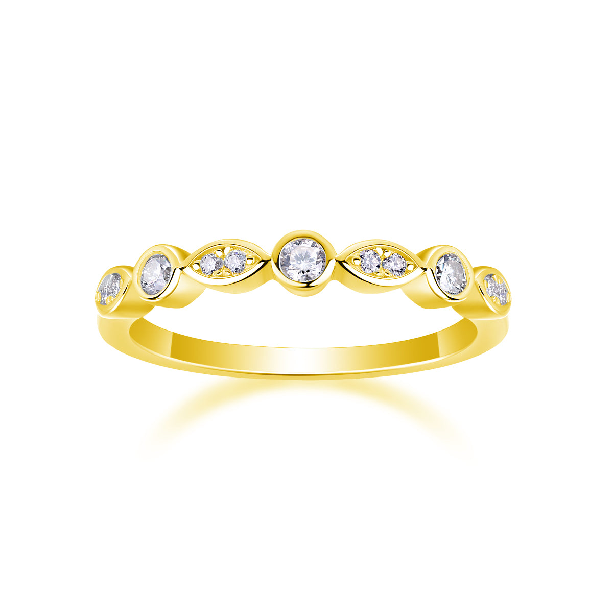Devil's Eye - Set With Top-quality Moissanite S925, Silver And Platinum-plated Diamond Wedding Ring. The Ring Can Be Tested With A Diamond Pen In Yellow Gold And Rose Gold