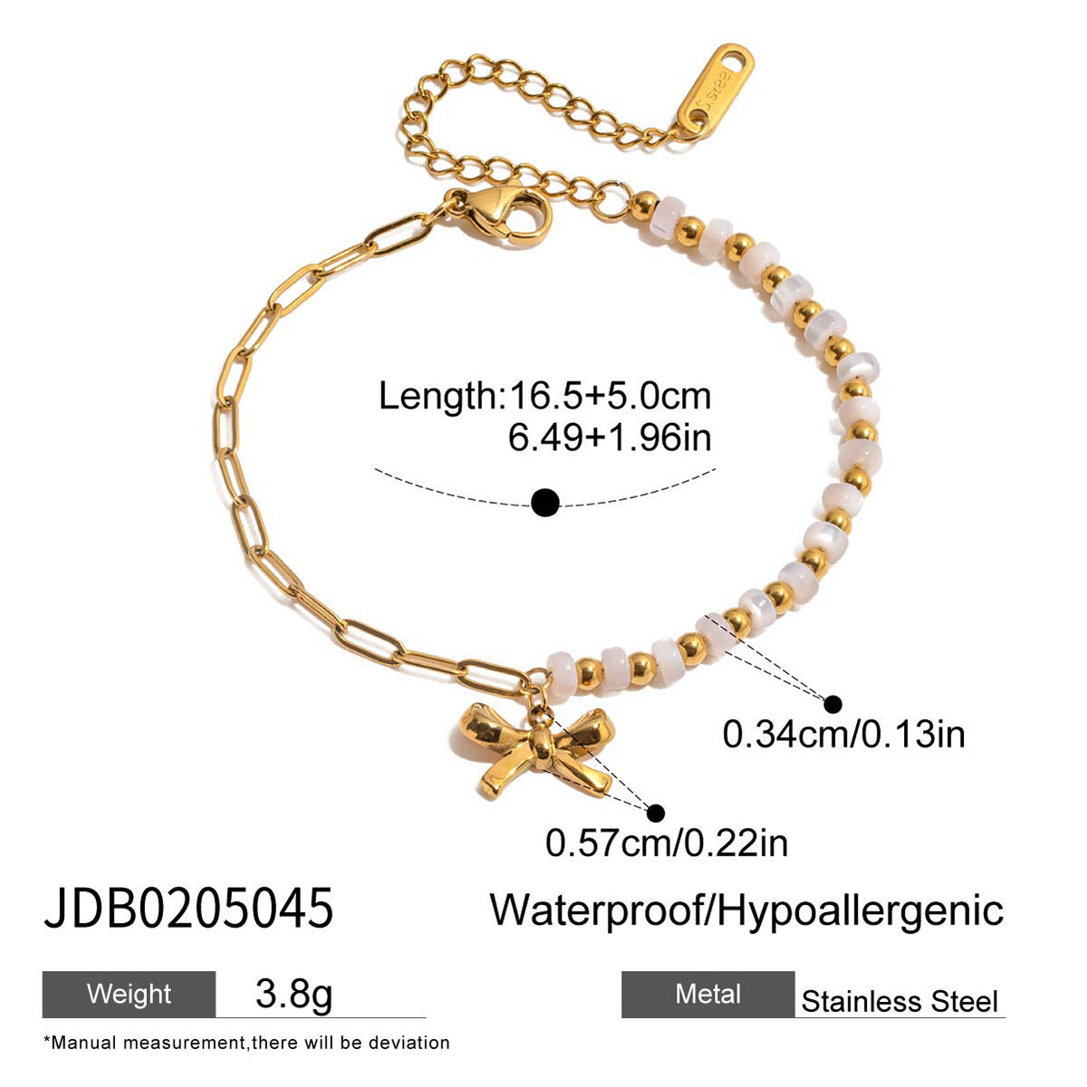 Instagram-style Fashion Accessory Handcrafted Beaded Bracelet With Natural Stones