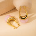 French Style Personalized Glossy Transparent Water Drop Earrings
