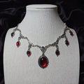 Vintage-style Red Crystal Gem In A Regal Courtly Aesthetic