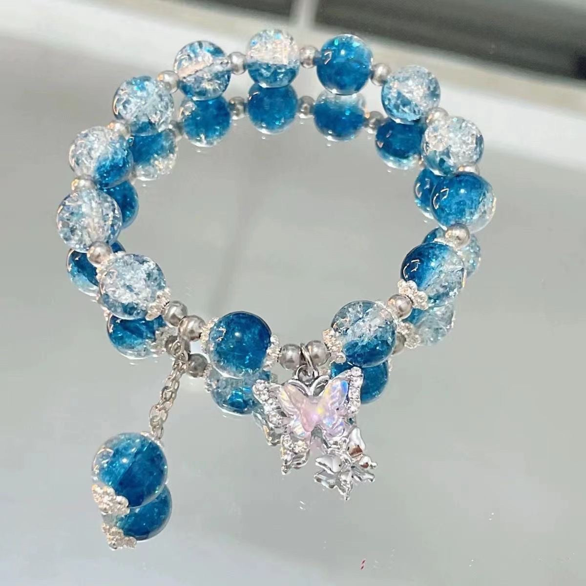 Night Market, Temple Fair And Exhibition Stalls Featuring Beaded Bracelets And Glass Jewelry