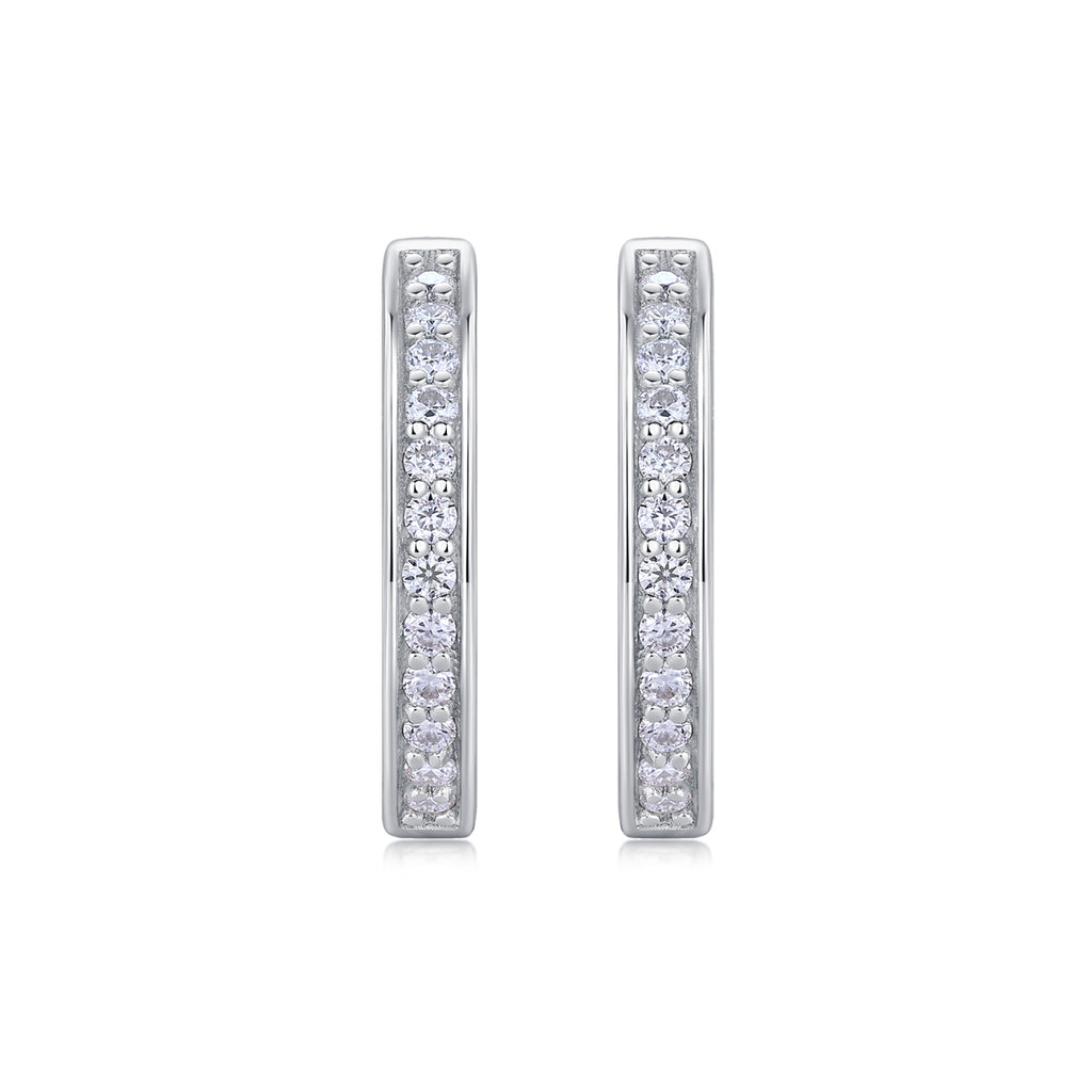 Morning Dew - Earrings Set With Top-quality Moissanite S925, Silver And Platinum-plated Stud Earrings, A Fashionable And Trendy Accessory That Can Be Tested With A Diamond Pen