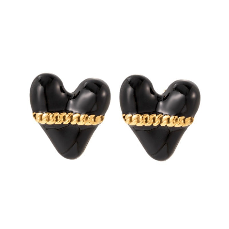 Fashionable Versatile Titanium Steel With A Personalized Stainless Steel Heart Design