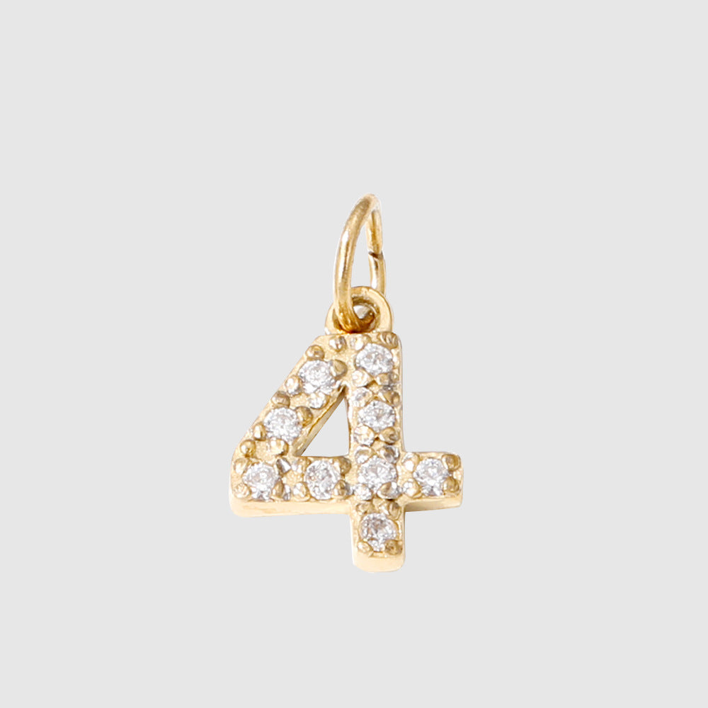 Diamond-encrusted Stainless Steel Jewelry Accessories Pendant