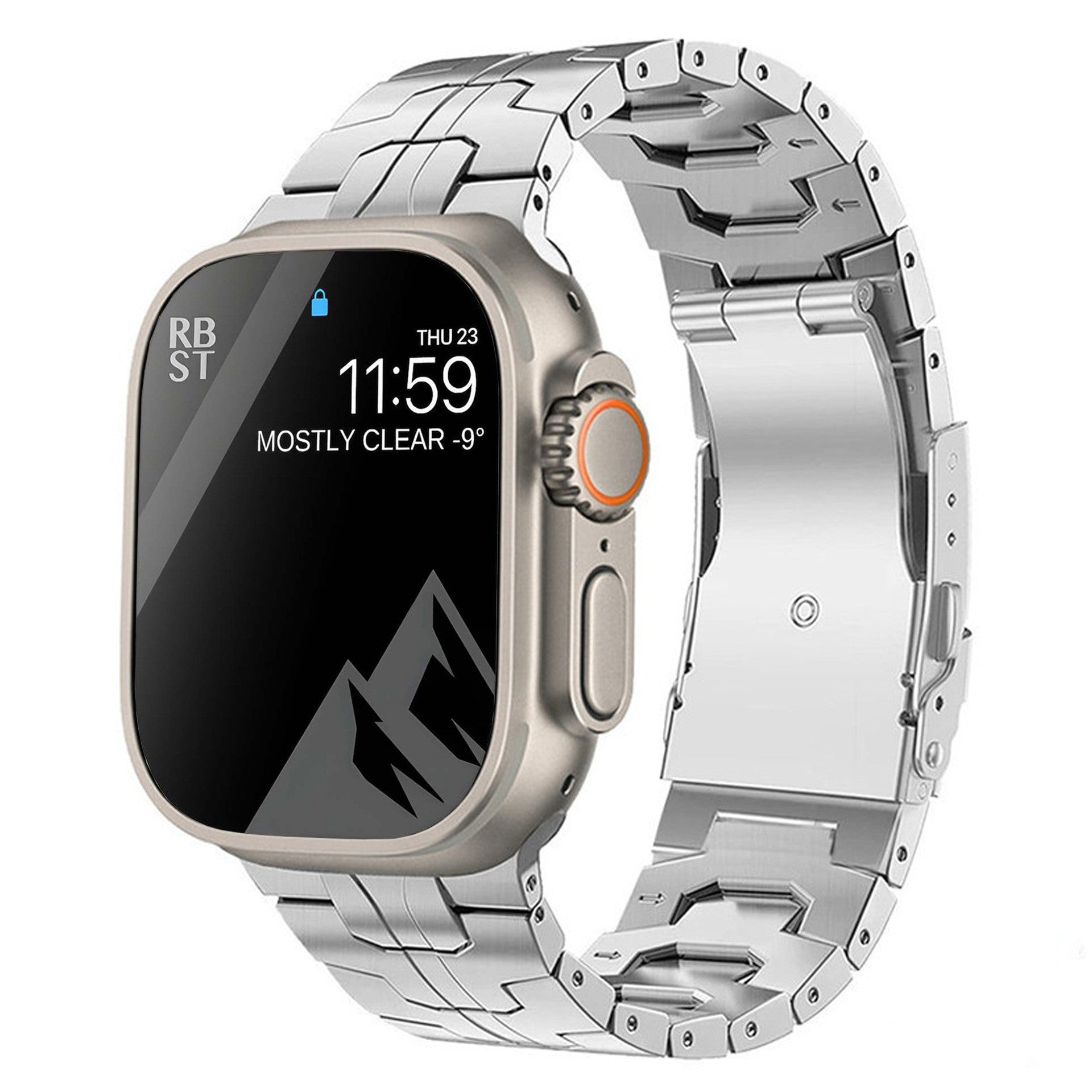 Suitable For Titanium Alloy Watch Strap Iron Man Safety Catch Titanium Band Metal Strap