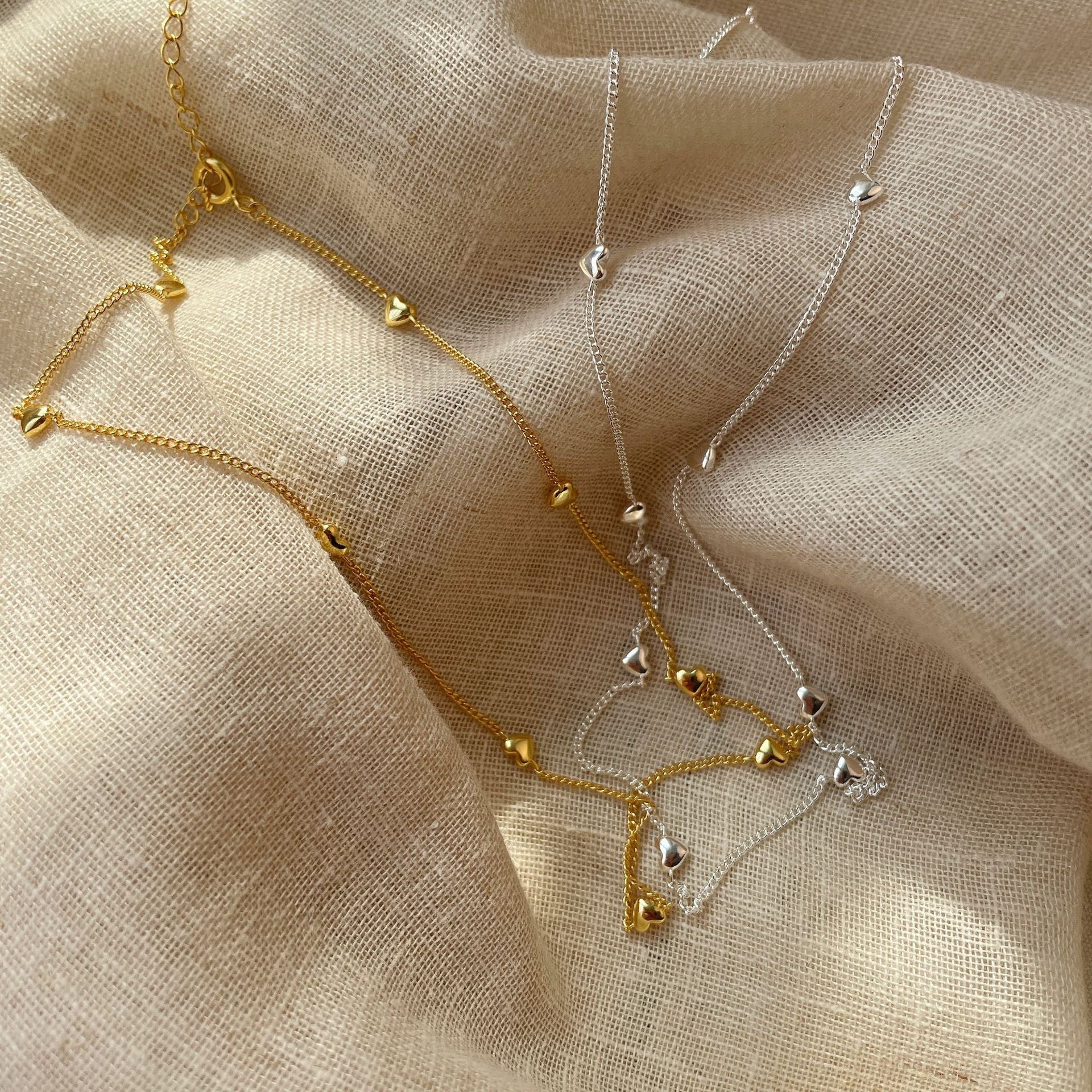 S925 Sterling Silver Heart Necklacea Fashionable Design