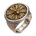 Mens Adjustable Silver Ring With Engraved Lettering