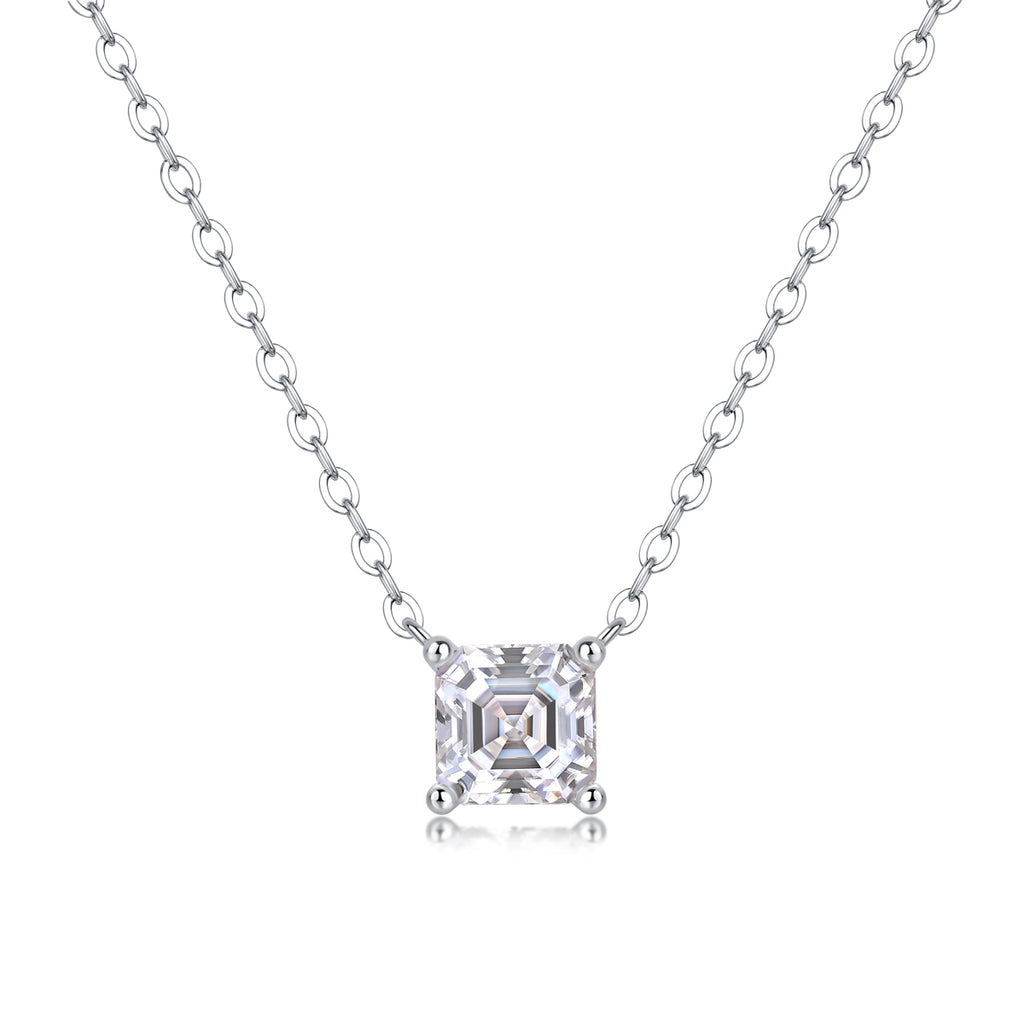 Eternal - A Fashionable And Trendy Necklace Pendant Set With Top-quality Moissanite S925 Silver And Platinum Plating Can Be Tested With A Diamond Pen