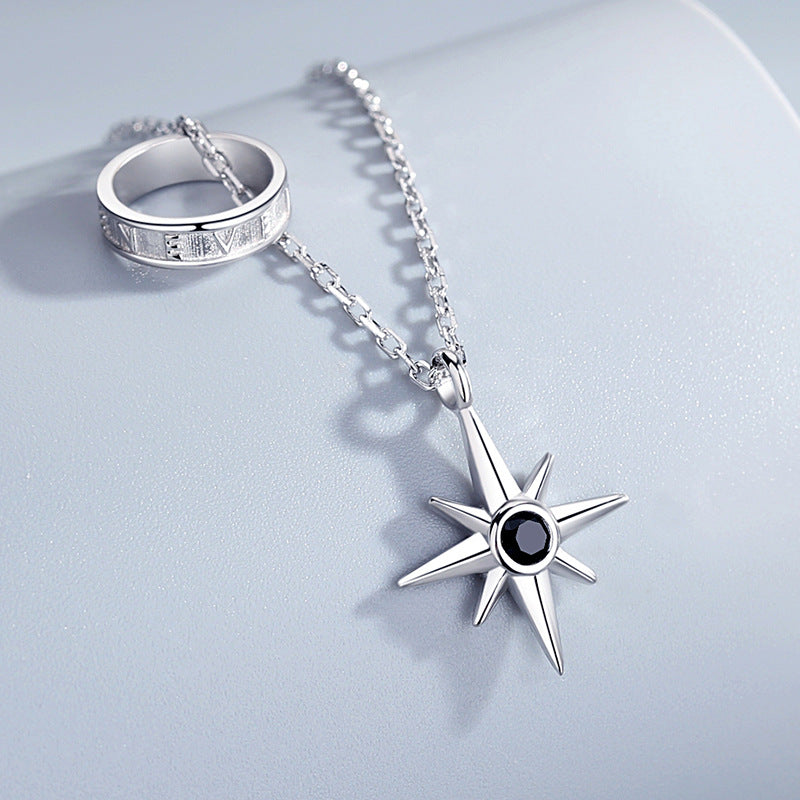 925 Sterling Silver Necklace Men's Trendy Brand Wild Niche Boys