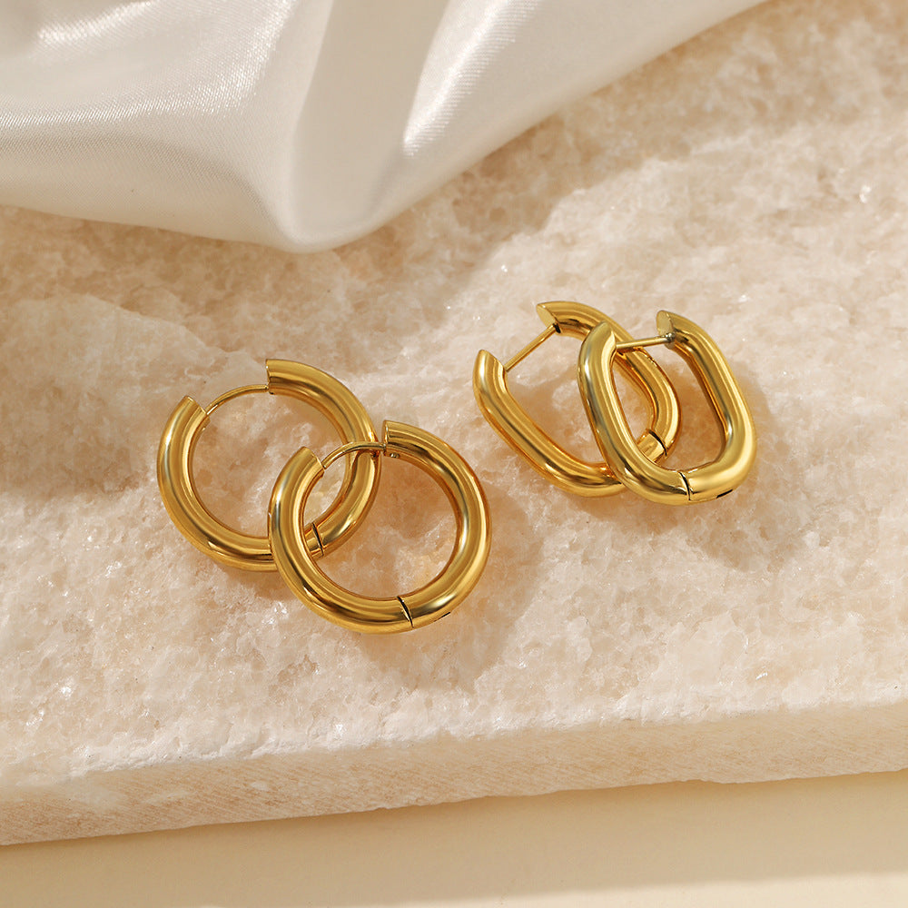 European And American Fashion Simple Geometric Circle
