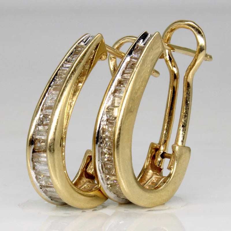 Retro Exquisite Geometric Gold-Inlaid Rhinestone Earrings For Women