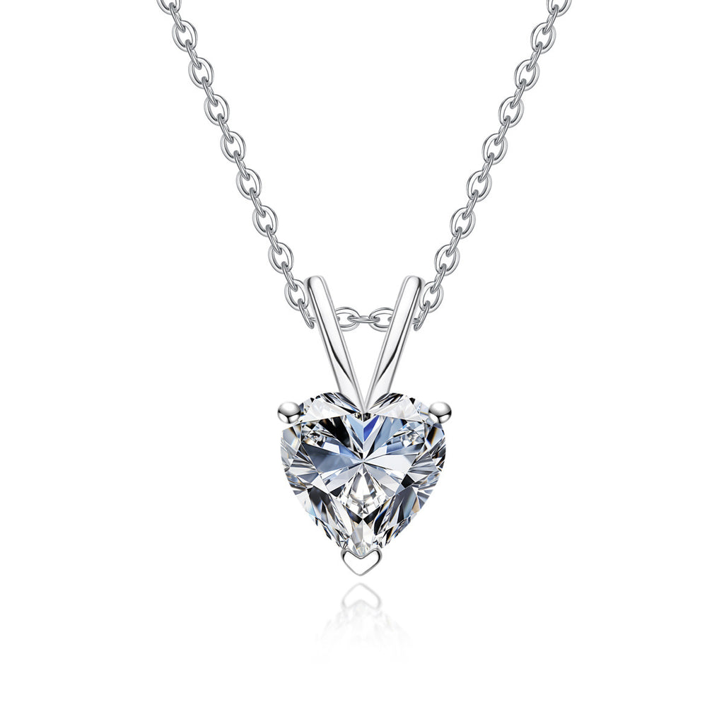 Moissanite 925 Sterling Silver Pendantlight Luxury Fashion-forward Necklace Accessory