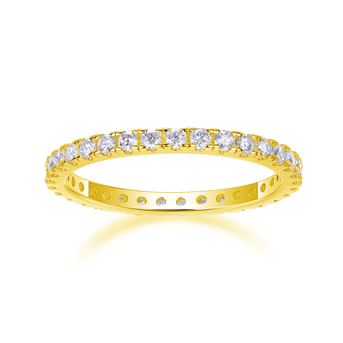 Daytime - A Wedding Ring Set With Top-quality Moissanite S925 Silver And Platinum-plated Diamond Can Be Tested With A Diamond Pen. The Ring Is In Gold And Rose Gold