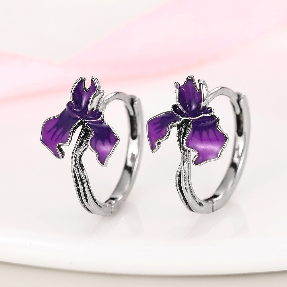 Metal-edged Morning Glory And Trumpet Vine Ornaments