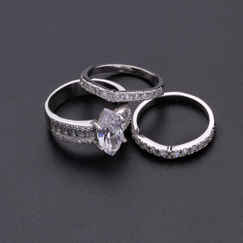 Golden Ring Set Trendy And Fashionable Ring