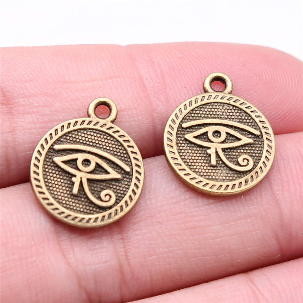15mm DIY Alloy Accessories Material Double-sided Eye Pendant