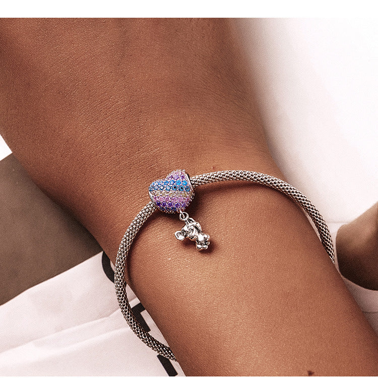Fashion Love Balloon Little Koala Silver Pendant