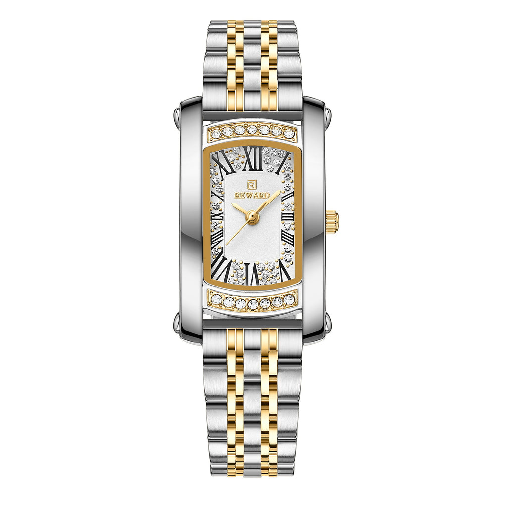 Affordable Luxury Fashion Waterproof Women's Square Quartz Wrist Watch