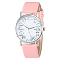 Simple belt multicolor student quartz watch