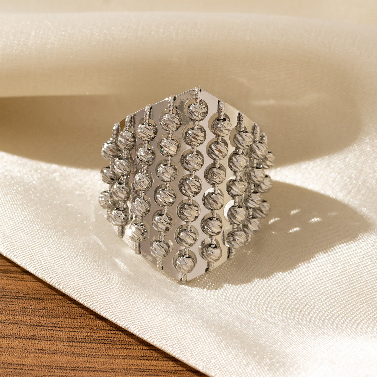 New Metallic-style Personalized Open Ring